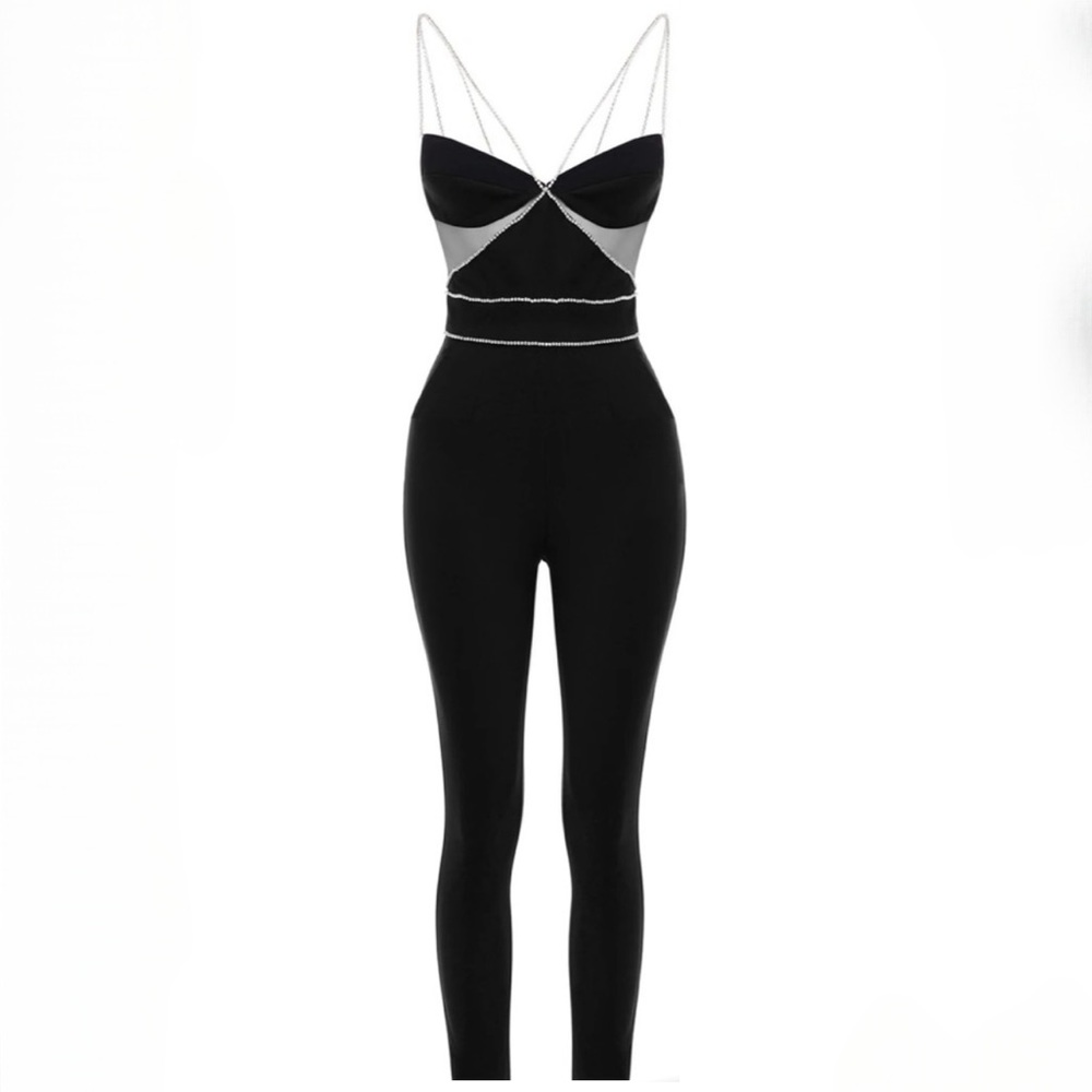 Heiress Beverly Hills Diamanté Jumpsuit